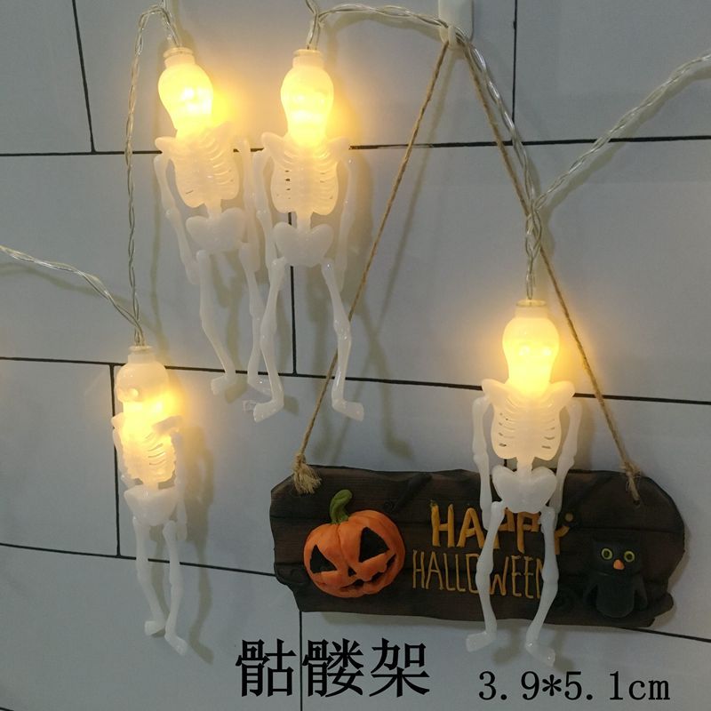 Cadena de luces LED de Halloween para decoración navideña al aire libre 