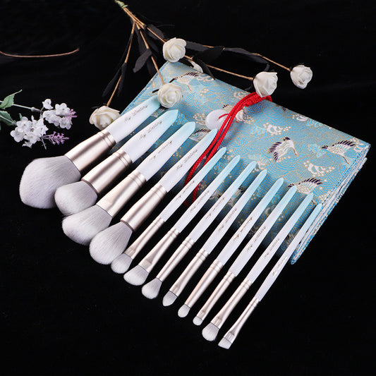 Ice White 12-Piece Makeup Brush Set