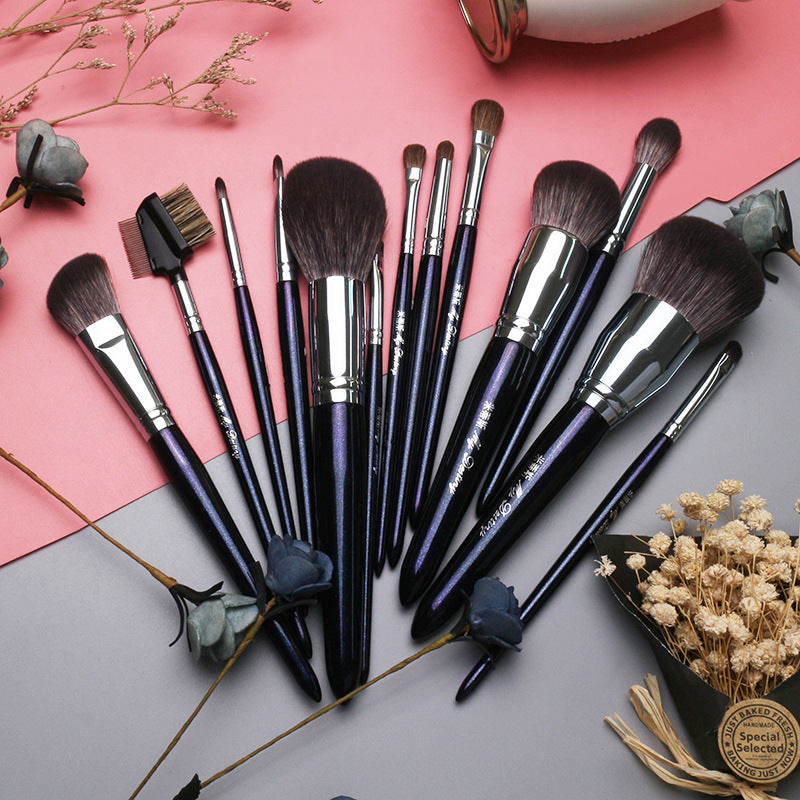 Mitis 028 Starry Blue 34-Piece Makeup Brush Set