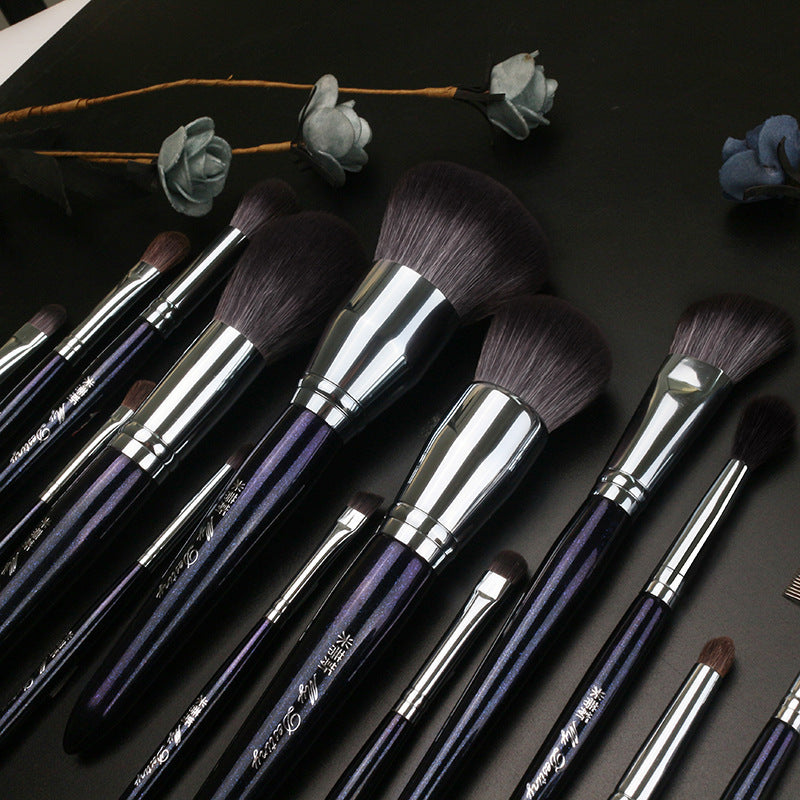 Mitis 028 Starry Blue 34-Piece Makeup Brush Set