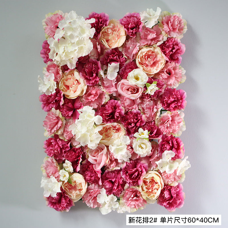 Rose Hydrangea Artificial Flower Wall Wholesale