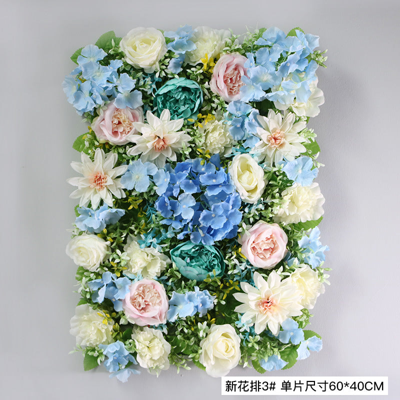 Rose Hydrangea Artificial Flower Wall Wholesale