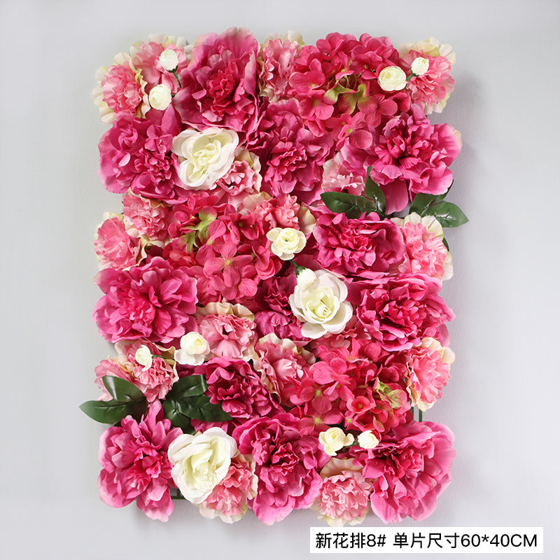 Rose Hydrangea Artificial Flower Wall Wholesale