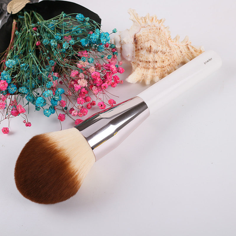 Large Round Head Two-Tone Synthetic Powder Brush