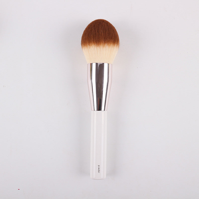 Large Round Head Two-Tone Synthetic Powder Brush