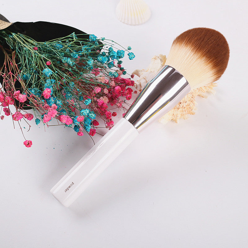 Large Round Head Two-Tone Synthetic Powder Brush