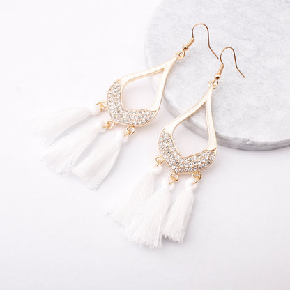 Earrings, fringed earrings, women's new elements