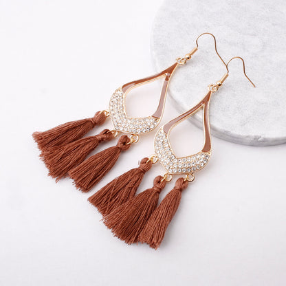 Earrings, fringed earrings, women's new elements