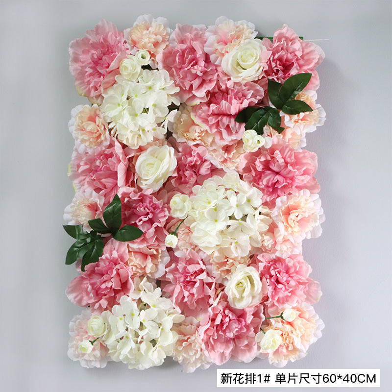 Rose Hydrangea Artificial Flower Wall Wholesale