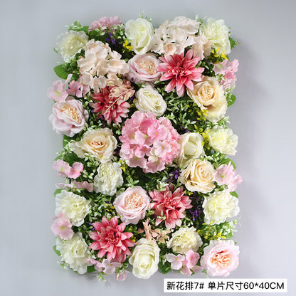 Rose Hydrangea Artificial Flower Wall Wholesale