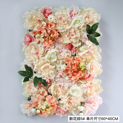 Rose Hydrangea Artificial Flower Wall Wholesale