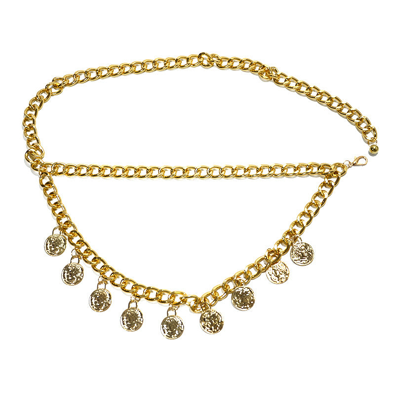 Beauty Head Metal Waist Chain