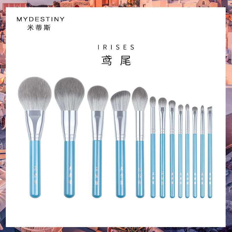 13-Piece Synthetic Fiber Makeup Brush Set