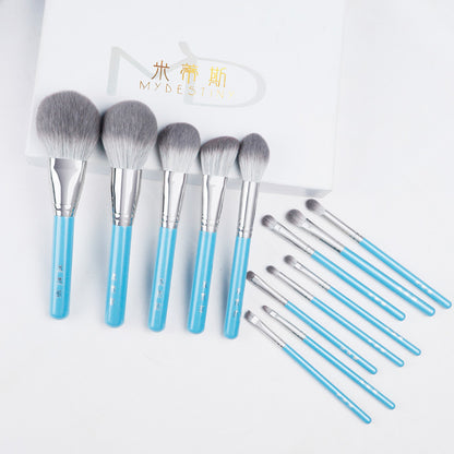 13-Piece Synthetic Fiber Makeup Brush Set