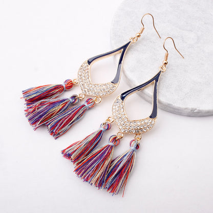 Earrings, fringed earrings, women's new elements