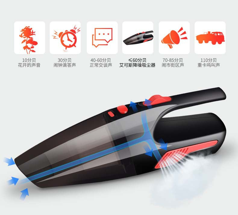 120W wireless car vacuum cleaner