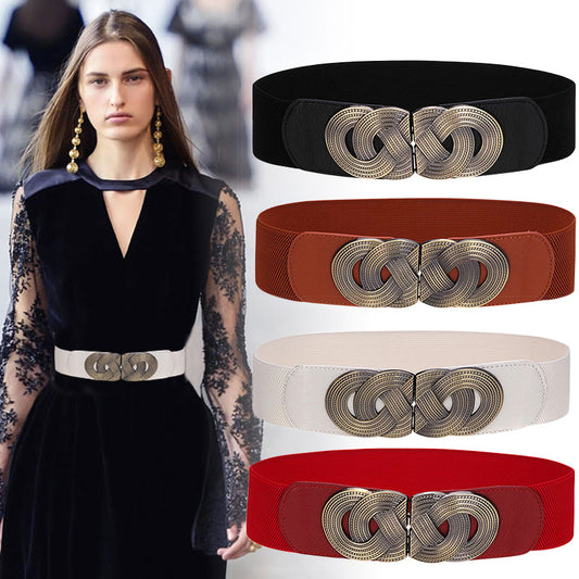 Versatile women's elastic belt