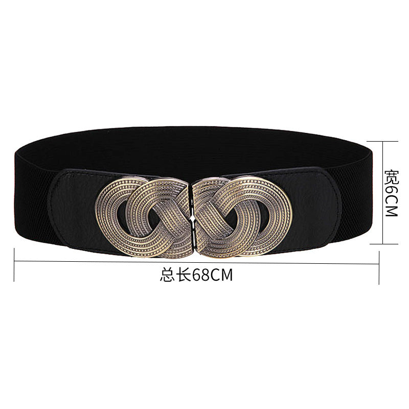 Versatile women's elastic belt