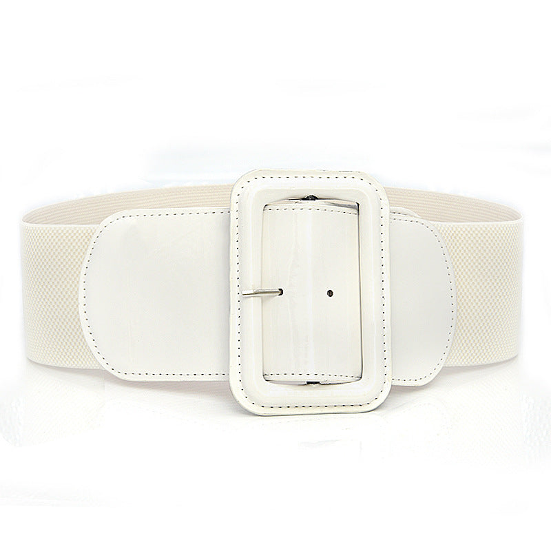 Wide belt brown black