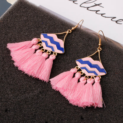 Earrings, fringed earrings for women