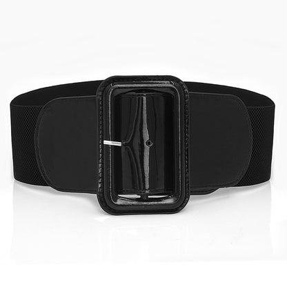 Wide belt brown black