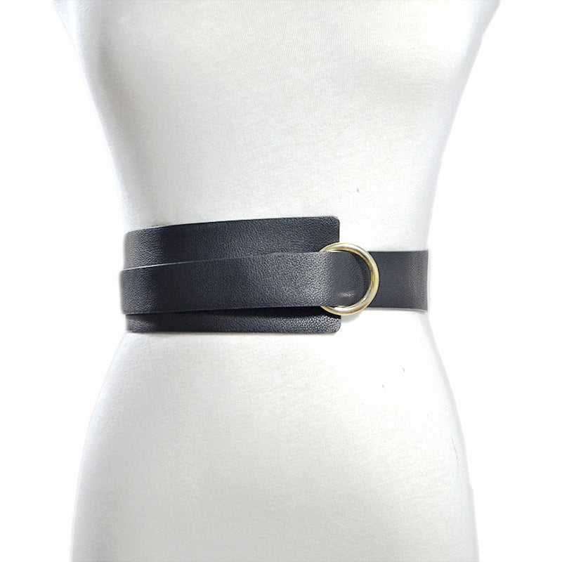 Women's naked imitation leather small waist seal