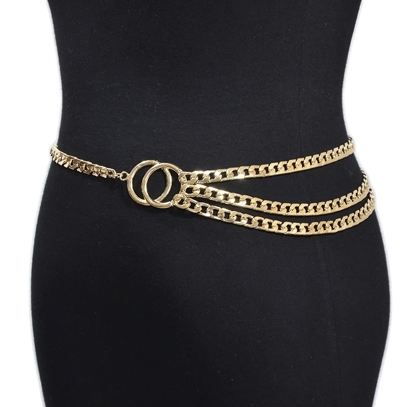 Women's metal waist chain wholesale