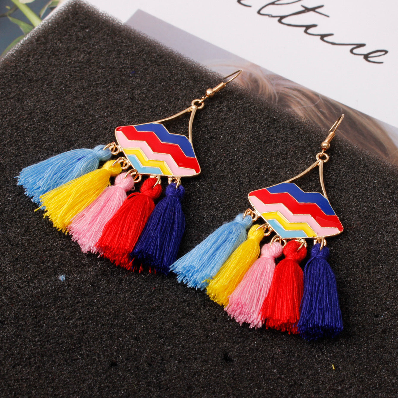 Earrings, fringed earrings for women