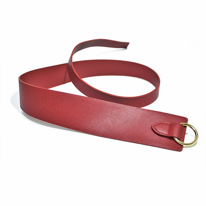 Women's naked imitation leather small waist seal