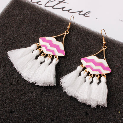 Earrings, fringed earrings for women