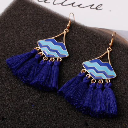 Earrings, fringed earrings for women