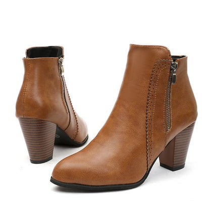 Side zipper short boots wholesale for women