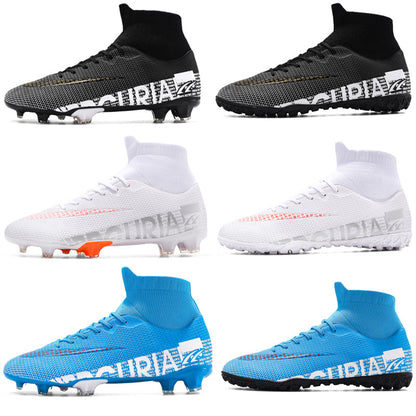 Cross-Border High-Top Football Shoes Men AG Long Studs Youth TF