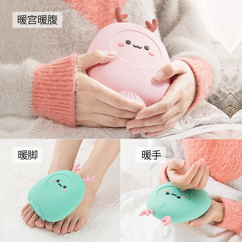 Cute Deer Antler Silicone Hot Water Bottle