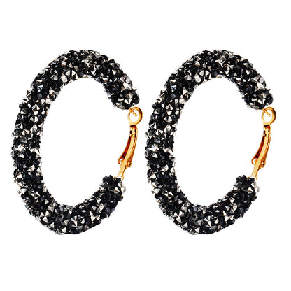 Statement Wrap Imitation Pearl Hoop Earrings