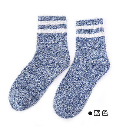 Autumn-Winter Double Stripe Thick Women's Socks