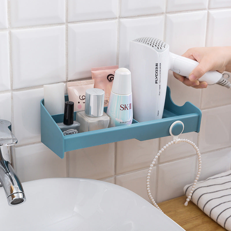 No-Drill Bathroom Hair Dryer Holder (Wall-Mounted)