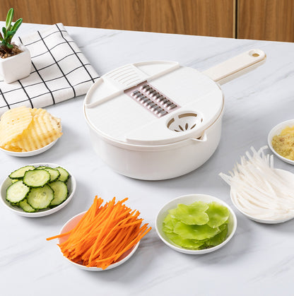 Multi-function vegetable cutter potato manual shredding