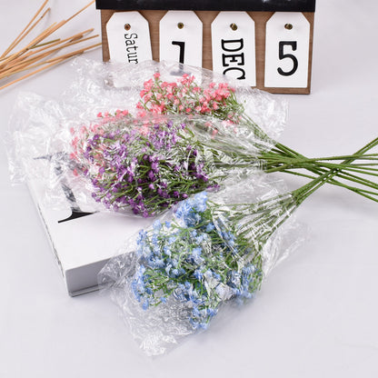 Three-forked baby's breath plastic artificial flower