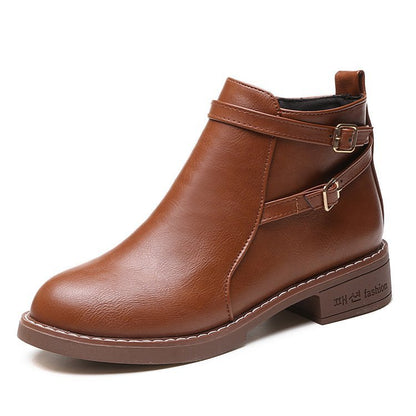 New martin boots for women with low heels