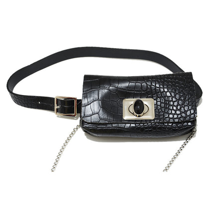 Alligator pattern fanny pack belt