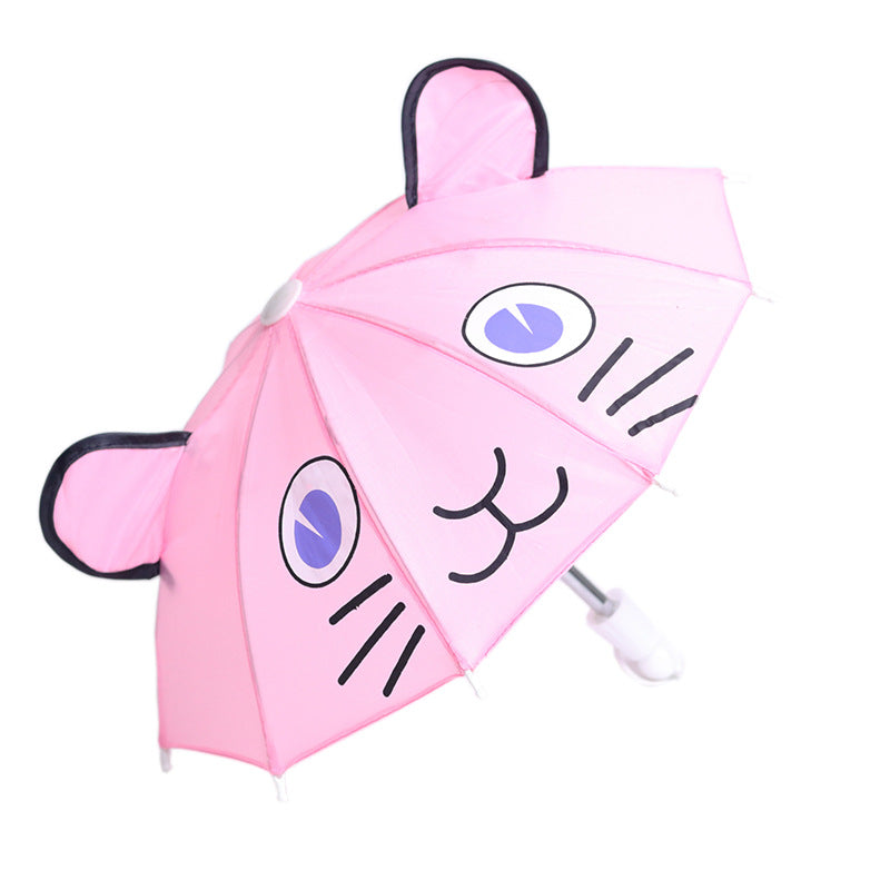 Long Handle Animal Ears Mini Toy Umbrella