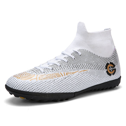 Soccer Shoes Men¡¯s TF Studs High-Top Youth Training Shoes