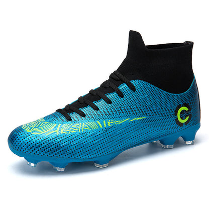 Soccer Shoes Men¡¯s TF Studs High-Top Youth Training Shoes