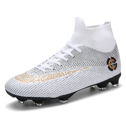 Soccer Shoes Men¡¯s TF Studs High-Top Youth Training Shoes