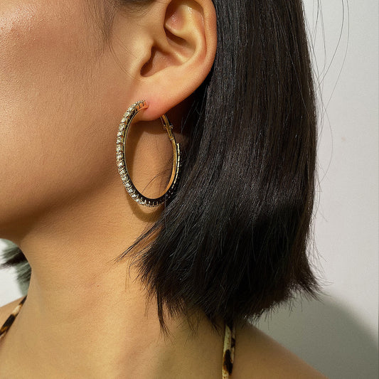 Hip hop big earrings