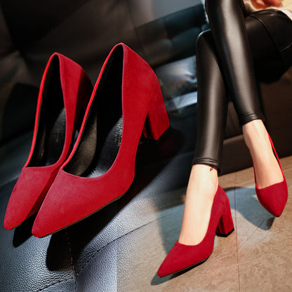 High heels fashion thick heel