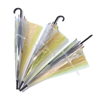 New Transparent Umbrella Straight Handle Reverse Umbrella