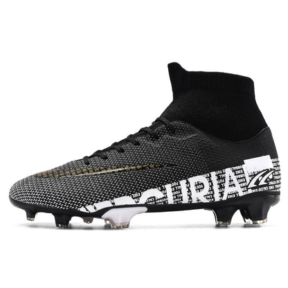 Soccer Shoes Men¡¯s TF Studs High-Top Youth Training Shoes