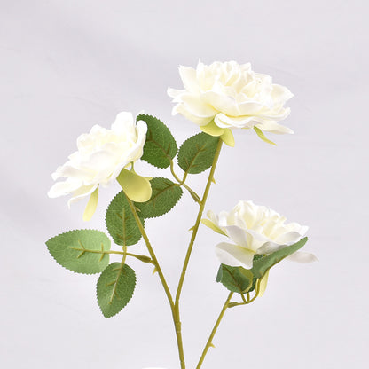 Flor artificial 3 cabezas gardenia 